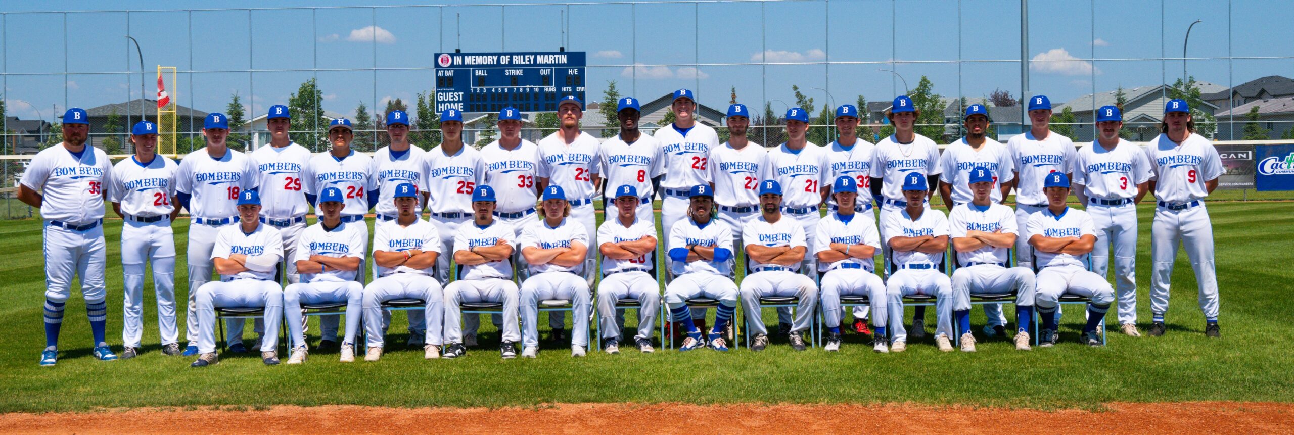 the baseball team Brooks Bombers team photo 2023